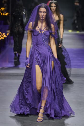 Versace brings Dark Gothic Goddess to Milan Fashion Week